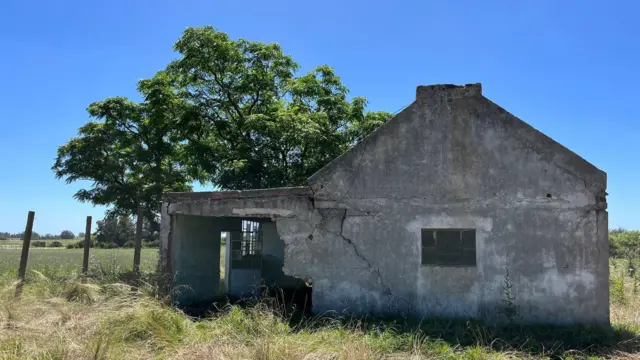 La casa donde Orsi pasó sus primeros años de vida, en Uruguay