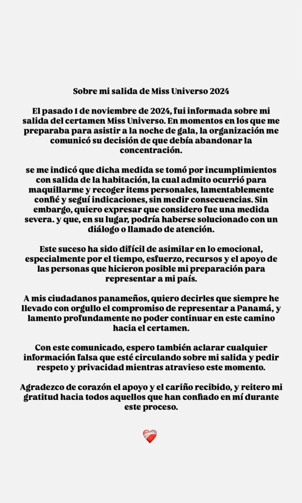 Este fue el mensaje que Italia compartió en sus redes horas después de su descalificación