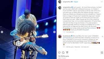 La producción fue dirigida por Hamish Hamilton y producida por Foxxhole Productions (Instagram/@iamjamiefoxx)