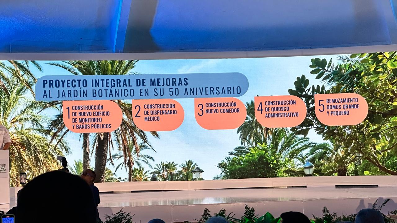 Mejoras del jardín botánico del 50 aniversario