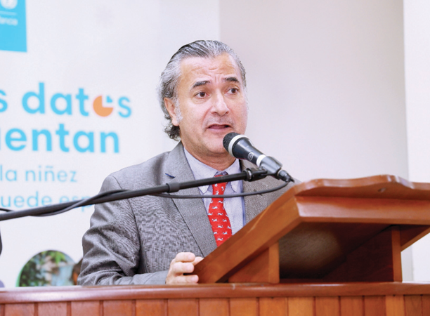 Carlos Correa Cordón, representante de Unicef.