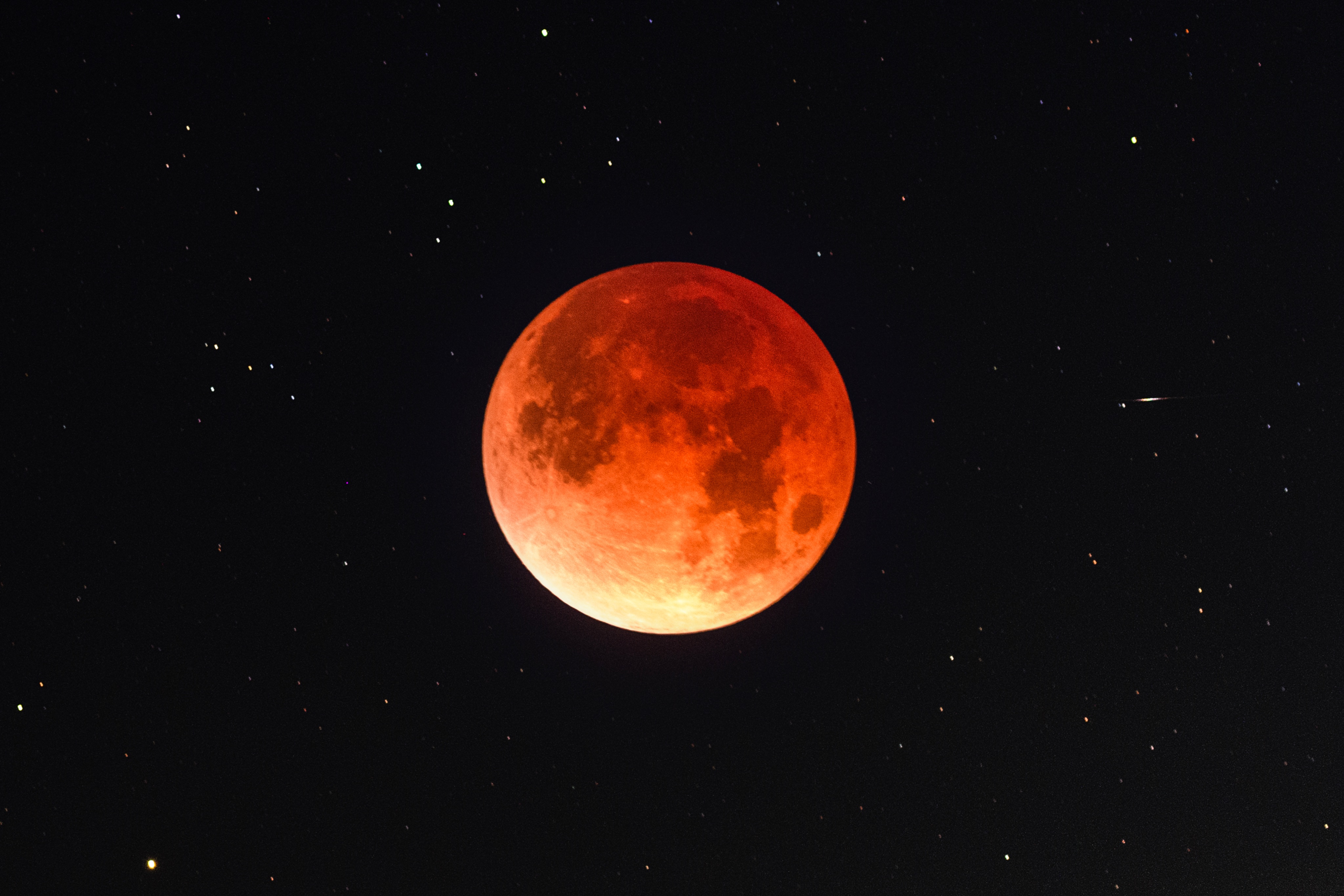 Luna de sangre vista desde México