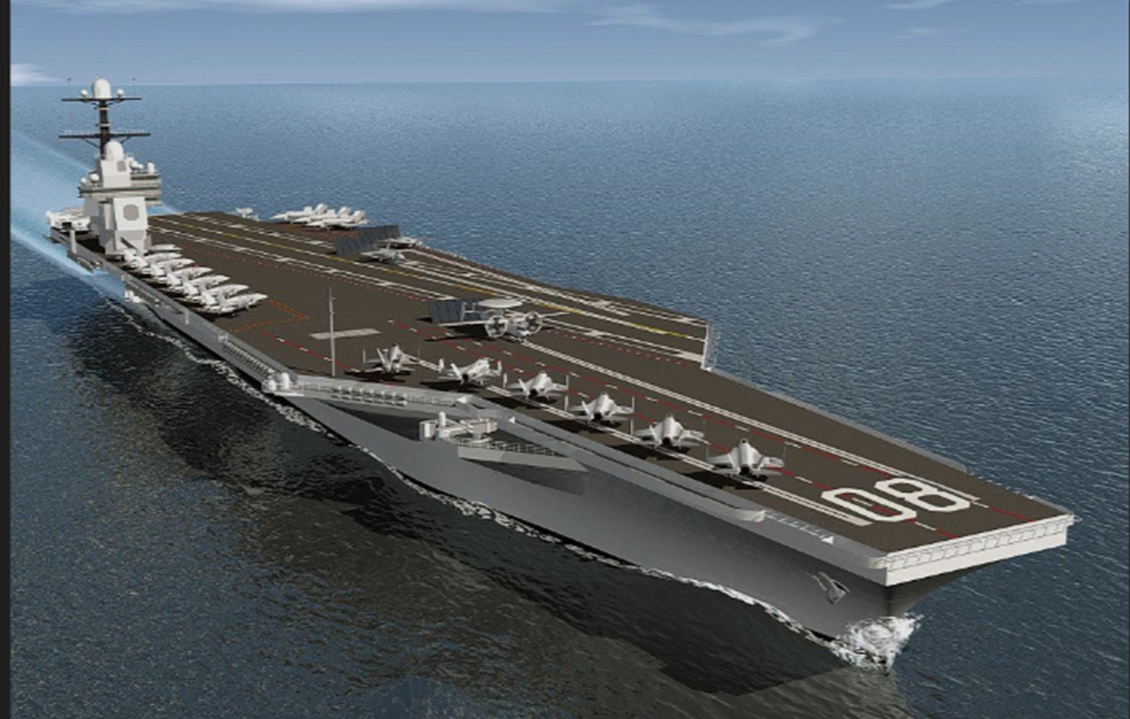 El portaaviones USS George HW Bush en una foto reciente.
