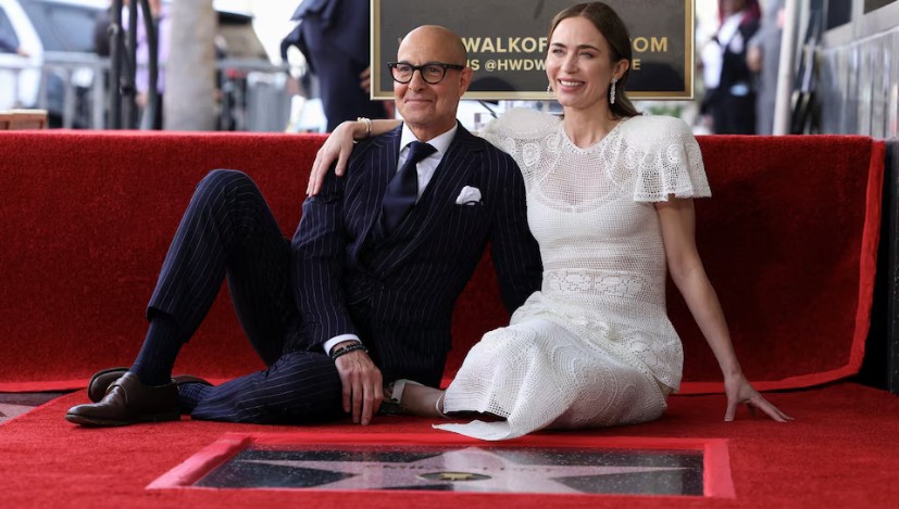 Stanley Tucci y Emily Blunt