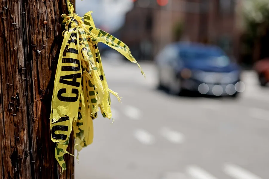Fotografía de archivo de la escena de un crimen en Estados Unidos. EFE/EPA/ Erik S. Lesser