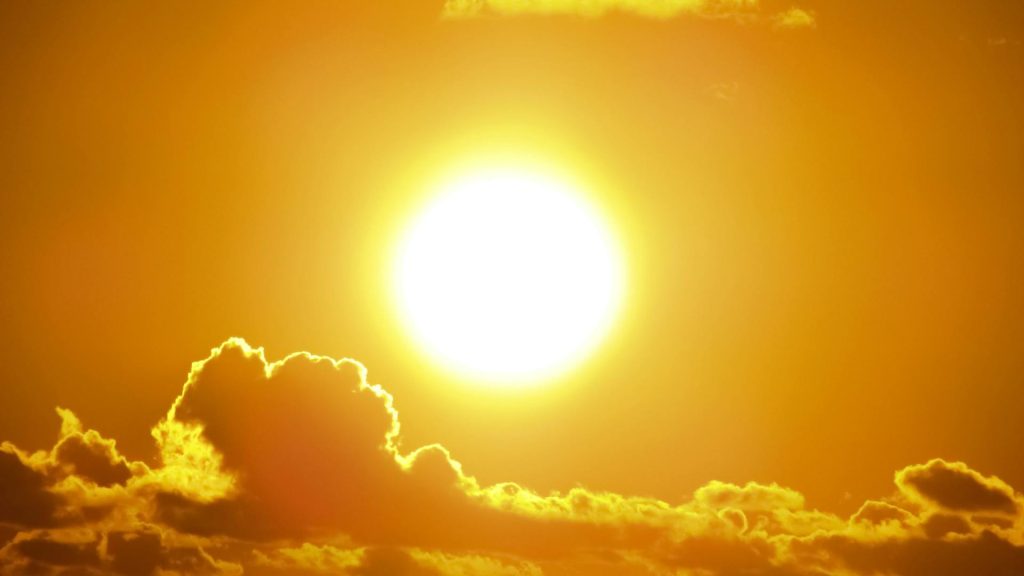 Foto de referencia del sol.