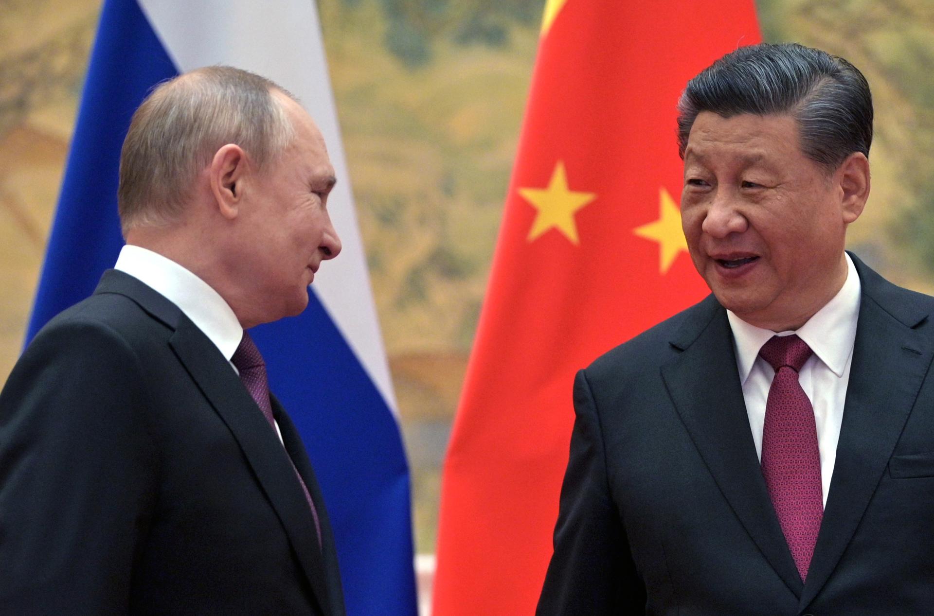 Imagen reciente de los líderes rusos Vladimir Putin y los líderes chinos Xi Jinping. EFE/EPA/ALEXEI DRUZHININ / KREMLIN / SPUTNIK / PISCINA CRÉDITO OBLIGATORIO[MANDATORY CREDIT]