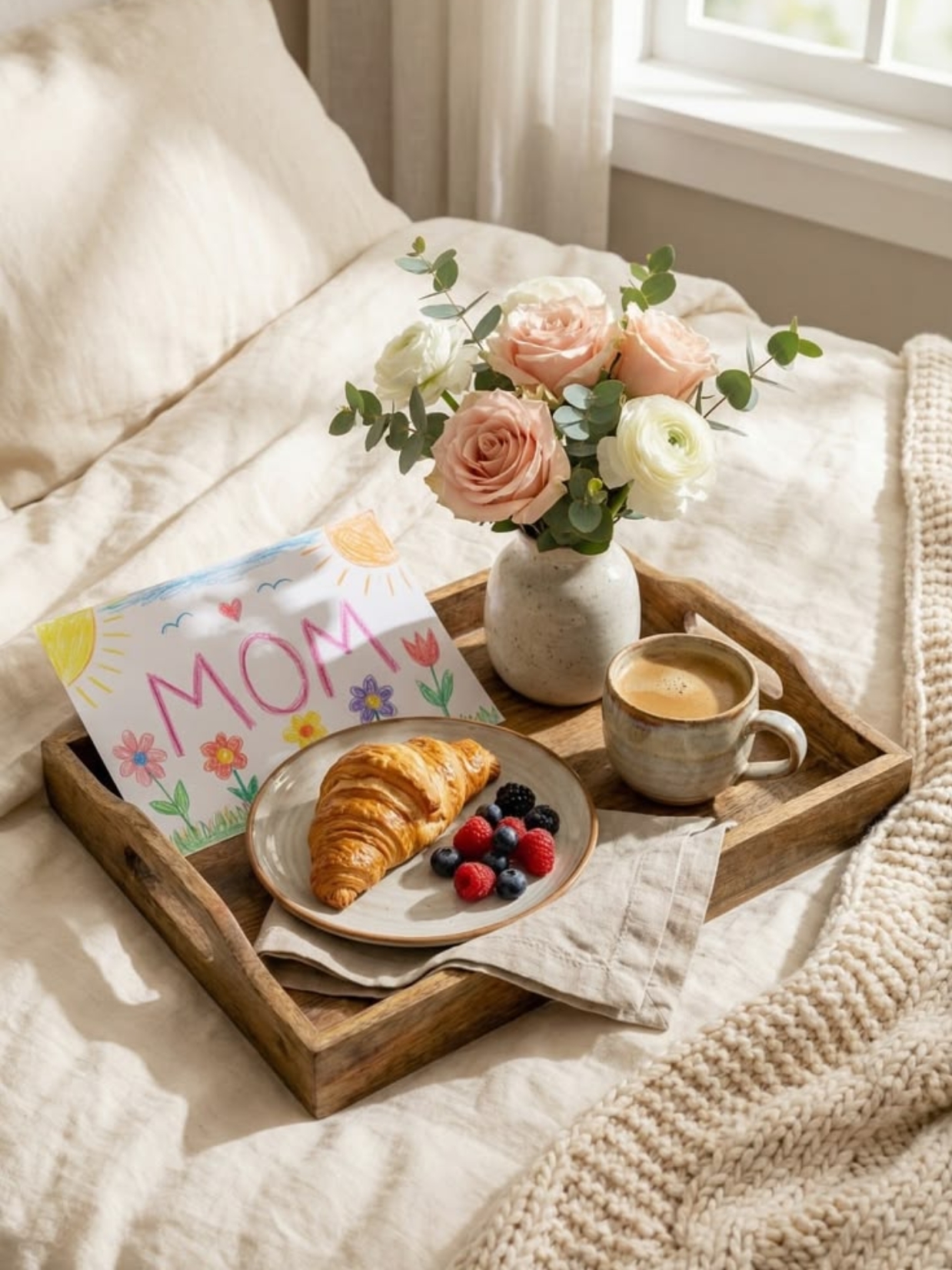 Comienza el día con un delicioso desayuno en la cama.