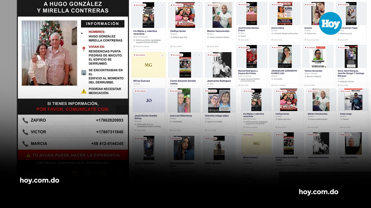 La lista completa con los miles de reportes de personas desaparecidas se encuentra en el portal Missing Earthquake Venezuela.