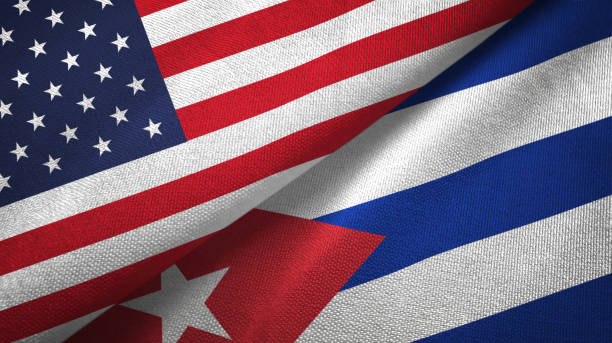 Bandera de Estados Unidos y Cuba
