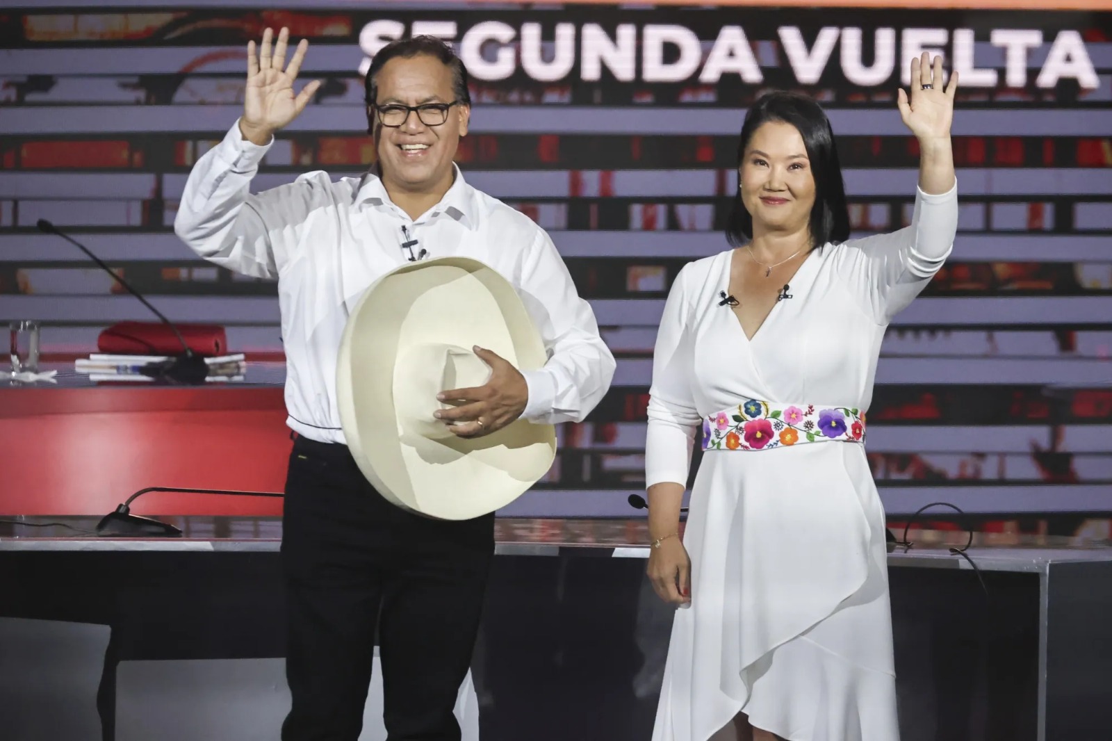 Roberto Sánchez y Keiko Fujimori