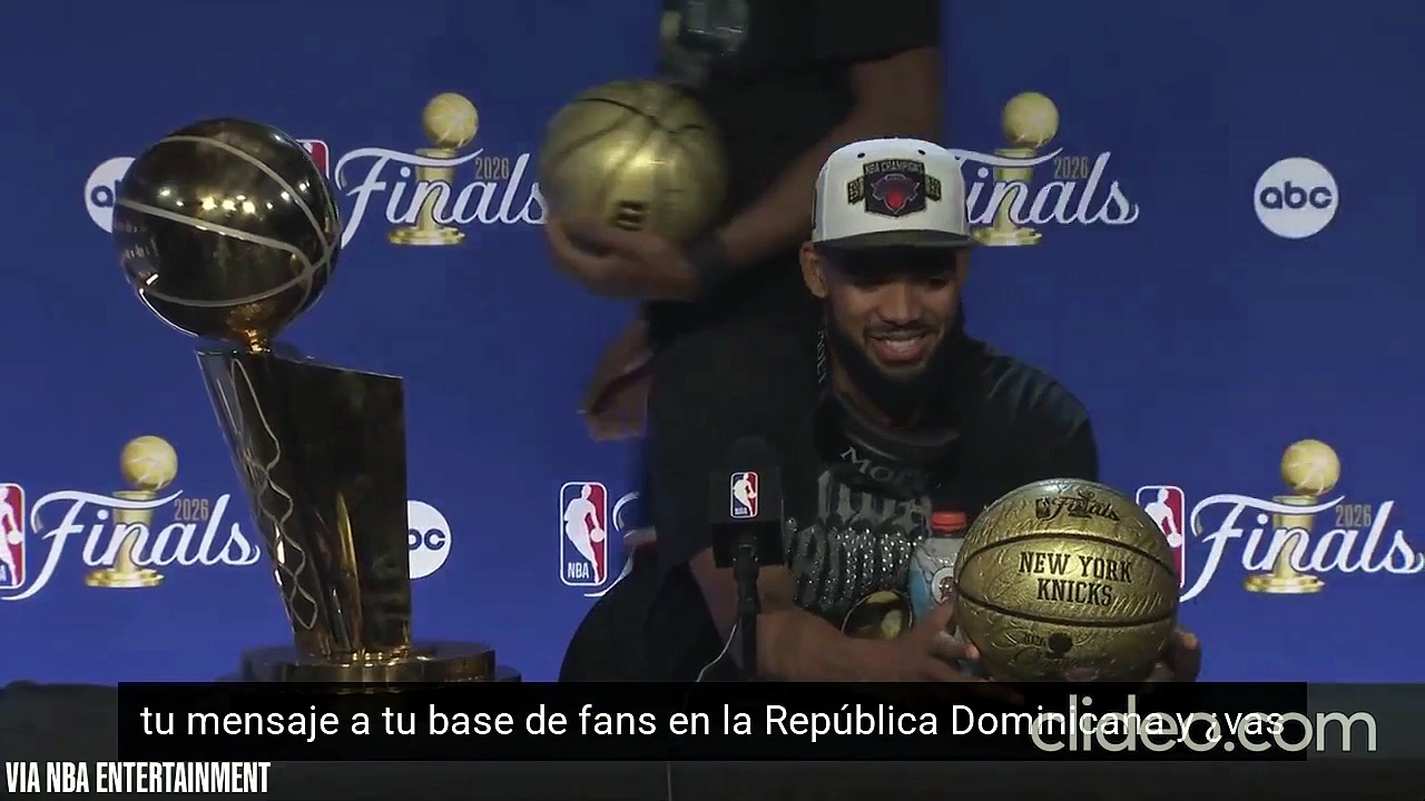 Karl-Anthony Towns promete traer el trofeo de la NBA a República Dominicana y traza una ruta