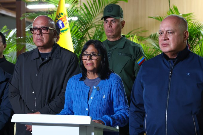 Delcy Rodríguez, presidenta encargada de Venezuela