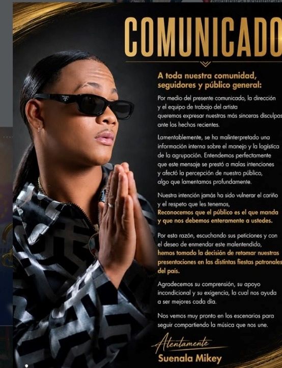 “El público manda”: ​​Dalvin La Melodía se disculpa tras polémica por sus exigencias para cantar en las fiestas patronales