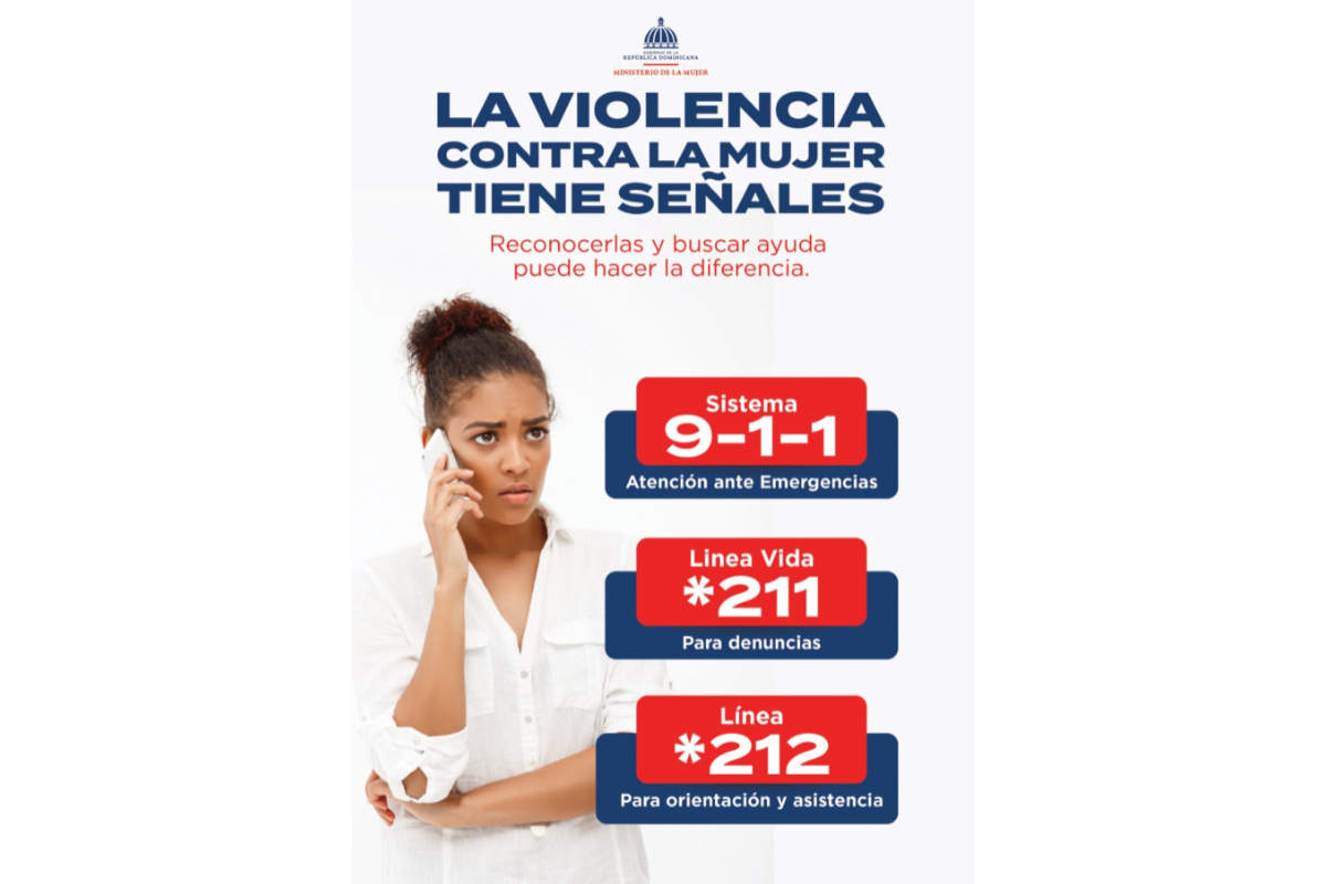Campaña del Ministerio de la Mujer con líneas 9-1-1, *211 y *212 contra la violencia contra las mujeres