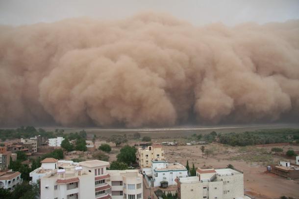 Tormentas de arena y polvo