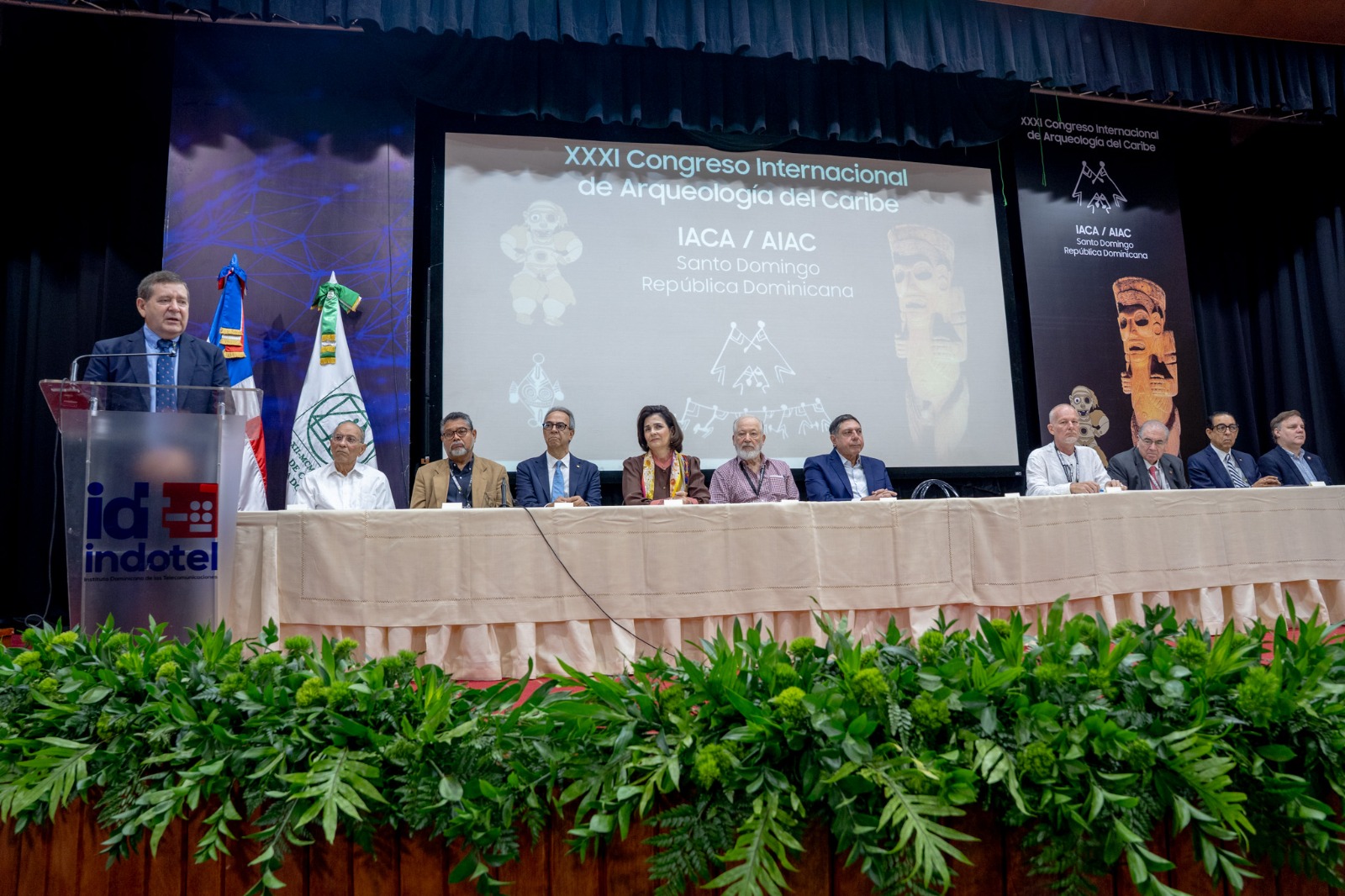 El presidente del comité organizador del XXXI Congreso Internacional de Arqueología del Caribe, Adolfo López Belando