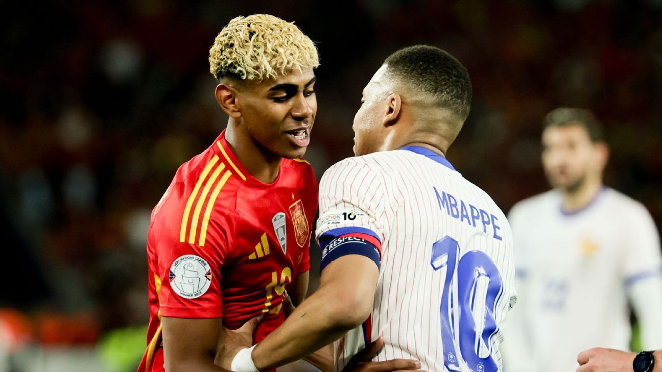 Lamine Yamal y Kylian Mbappé