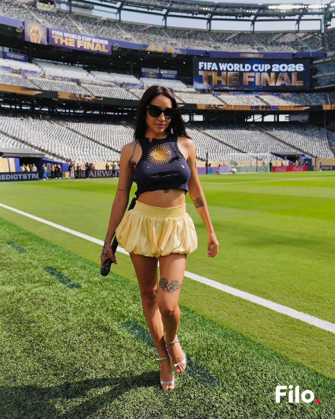 La cantante argentina María Becerra será la encargada de cantar el himno de su país en la final del Mundial 2026 ante España