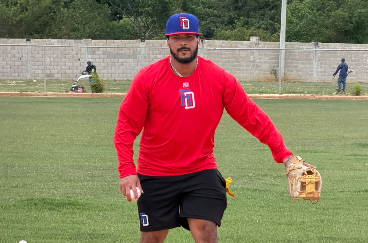 El campocorto Wander Franco entrenó ayer con la selección dominicana.