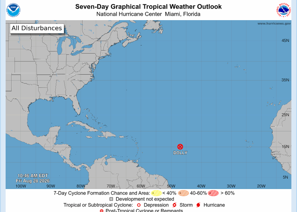 Dolly ya es tormenta tropical