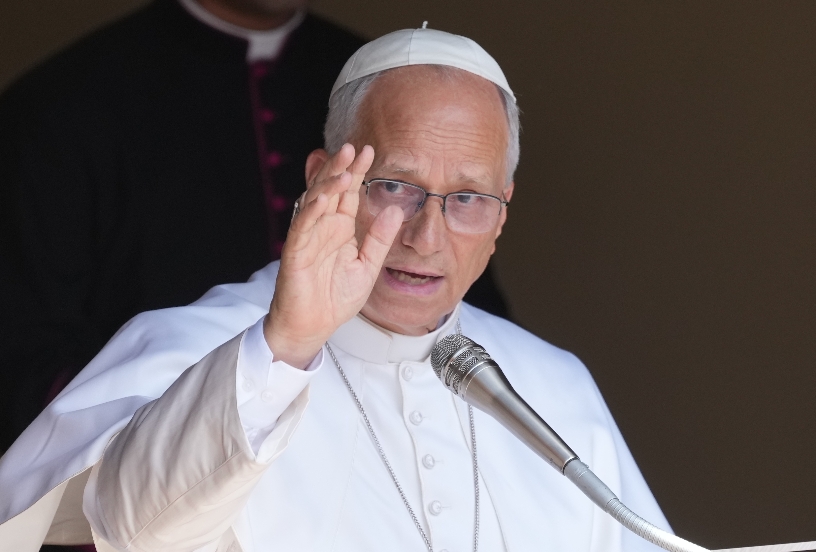 Papa León XIV en Castel Gandolfo.