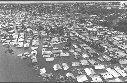 Vista aérea de cómo el huracán David afectó al país. (Foto de archivo).
