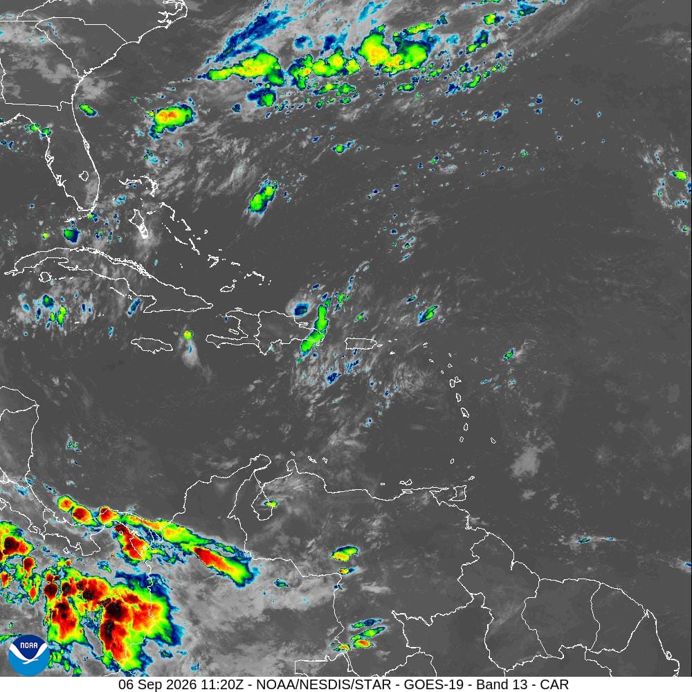 Indomet: la onda tropical y la vaguada provocarán chubascos matutinos y aguaceros localmente fuertes por la tarde