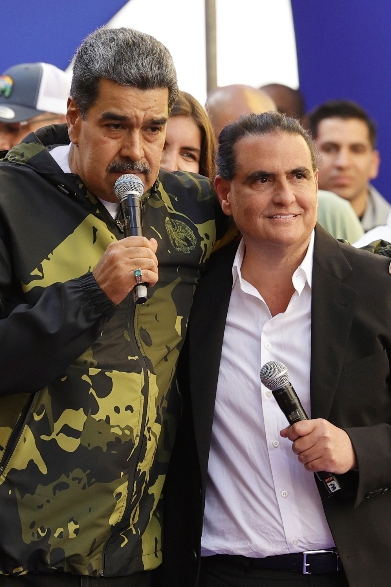 Foto Alex Saab y Maduro
