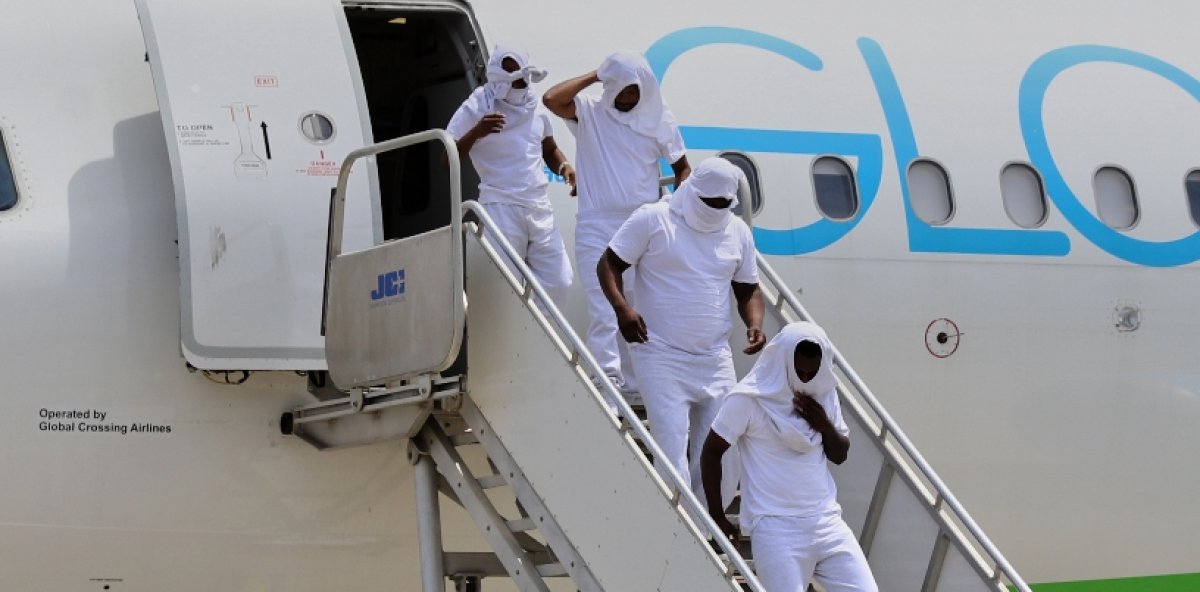 Haitianos deportados. AP