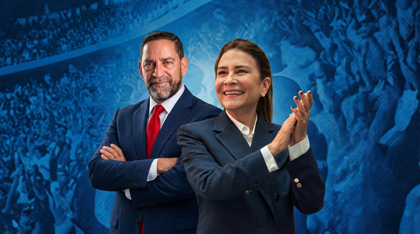 Eligio Jáquez y Carolina Mejía