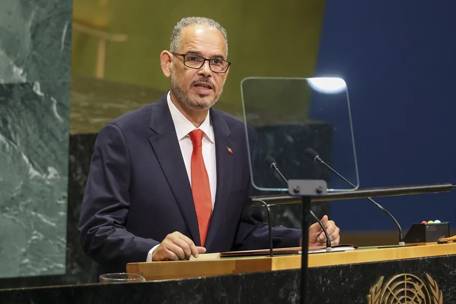 Alix Didier Fils-Aimé, primer ministro de Haití, en la ONU.