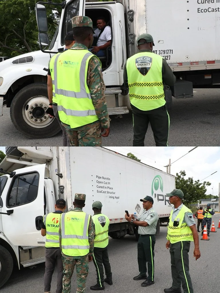 INTRANT y DIGESTET inspeccionan 41 vehículos pesados ​​por circular por el carril izquierdo