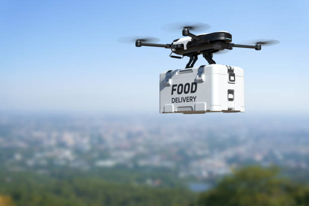 Dron con comida