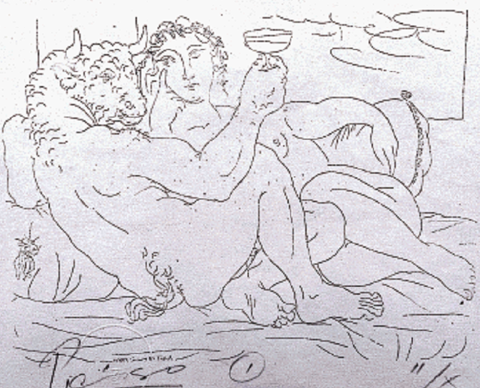 Pablo Picasso. Trabaja desde la Suite Vollard.