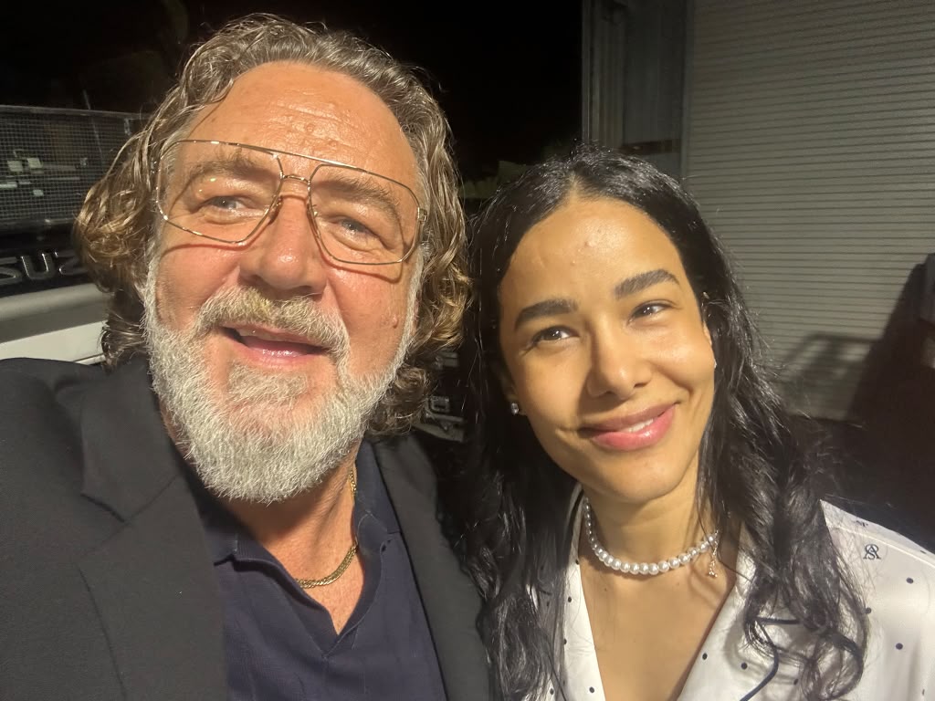 Massiel Taveras y Russell Crowe