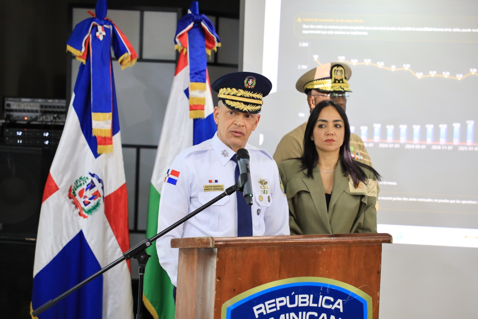 Mayor General Ernesto Rodríguez García, director de la Policía Nacional.