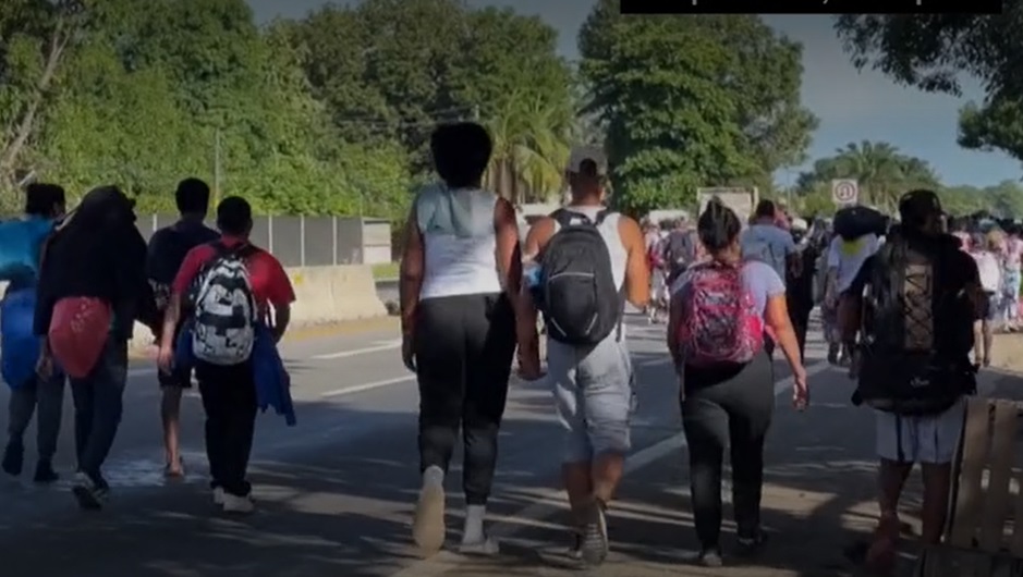 Se desconoce si hay dominicanos entre los más de 600 inmigrantes que caminan hacia la frontera México-Estados Unidos...
