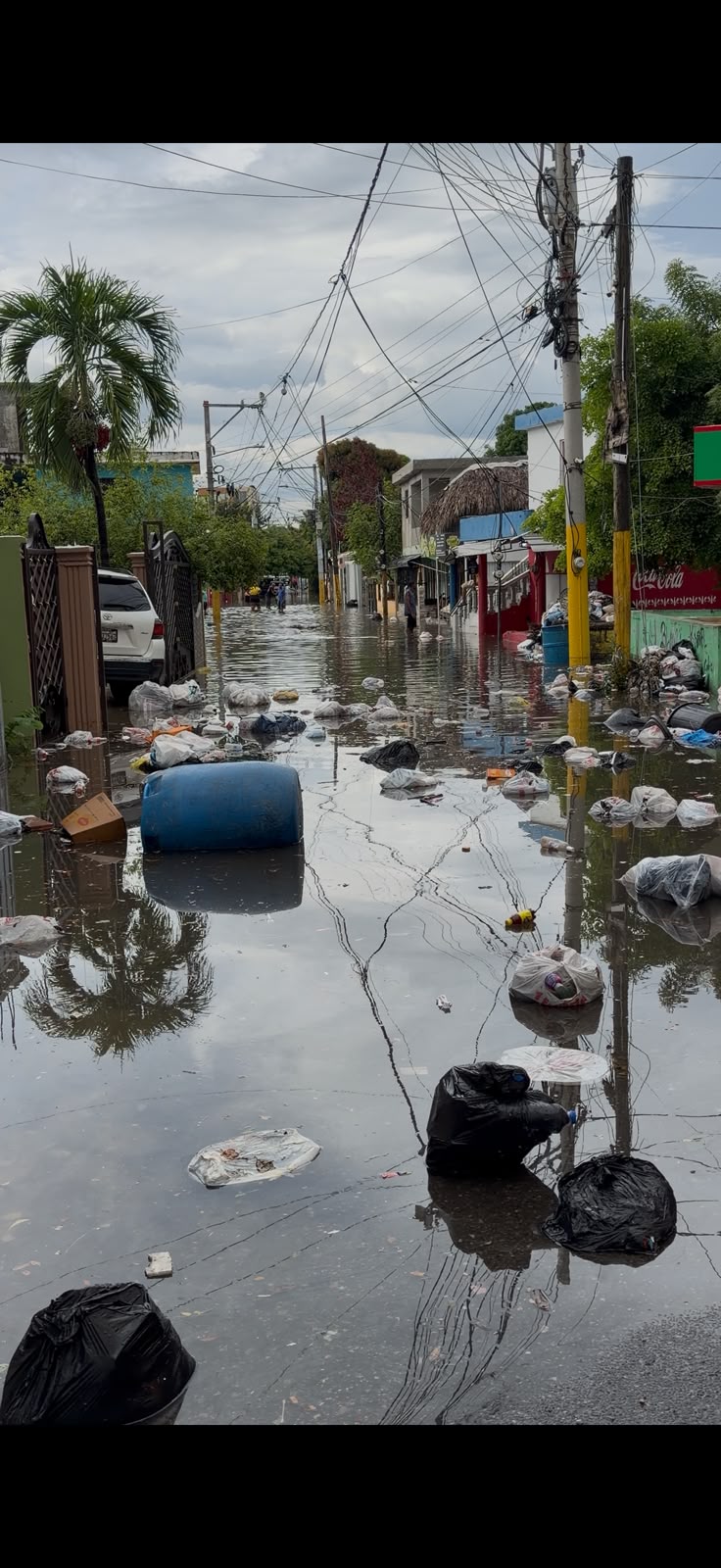 Situación antes de la lluvia.