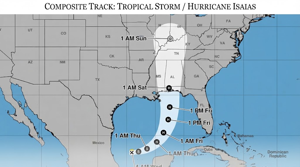 Indomet: Tormenta Isaías no representa peligro para el territorio nacional