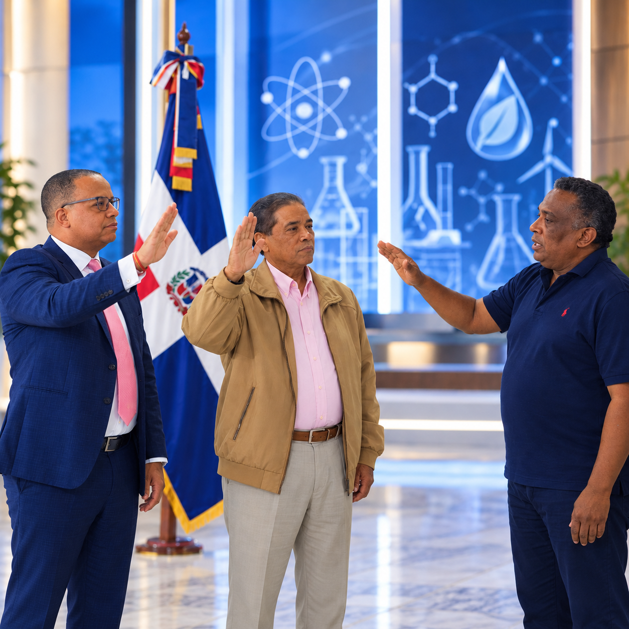 Frank Segura y Carlos Tena juramentan ante Elías Mesa