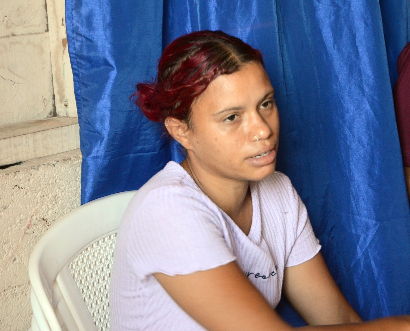Marielis Álvarez, tía de Yosnely Álvarez. Wilson Aracena