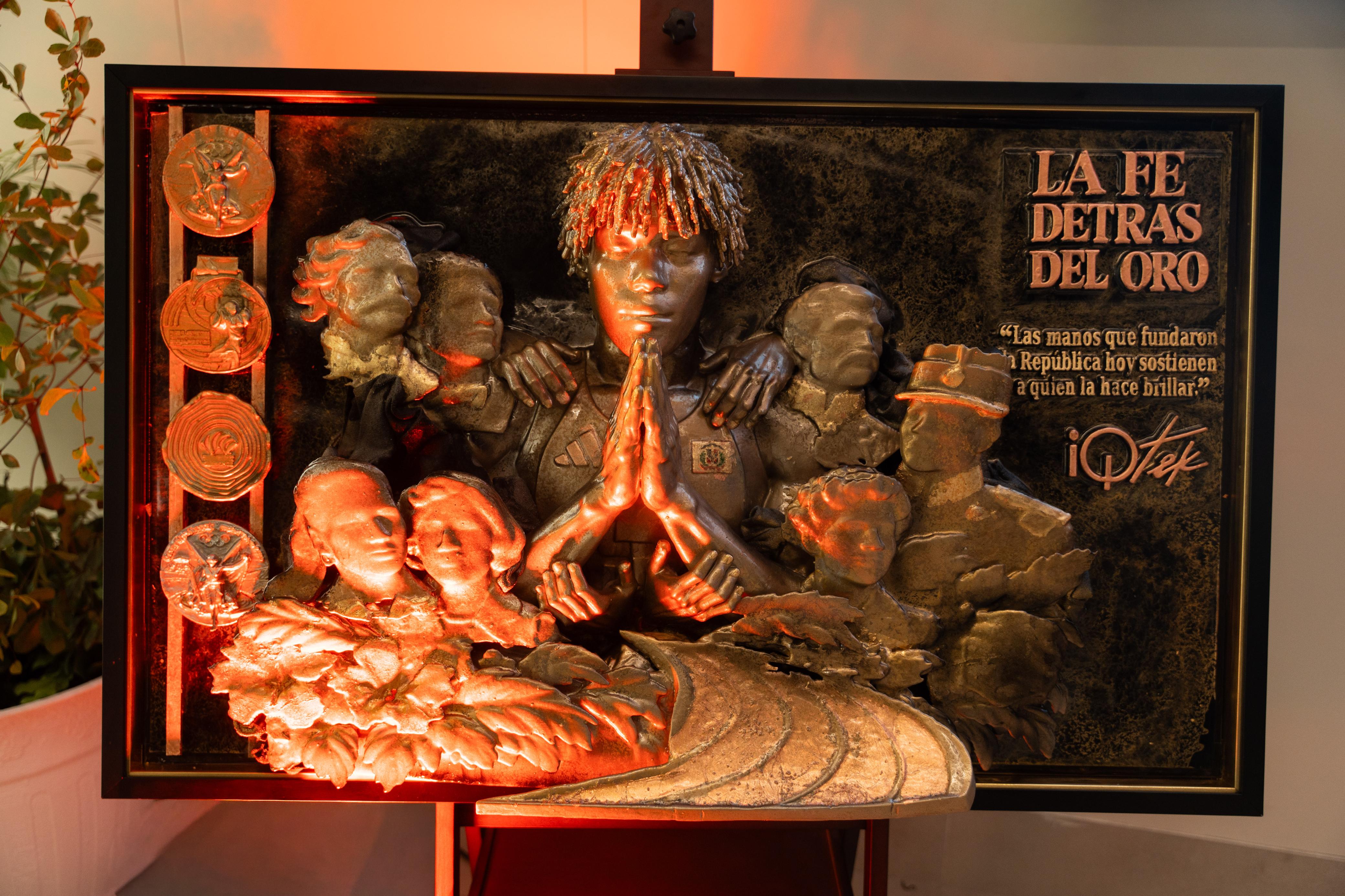 iQtek rinde homenaje a Marileidy Paulino con una obra artística que celebra sus victorias y orgullo dominicano
