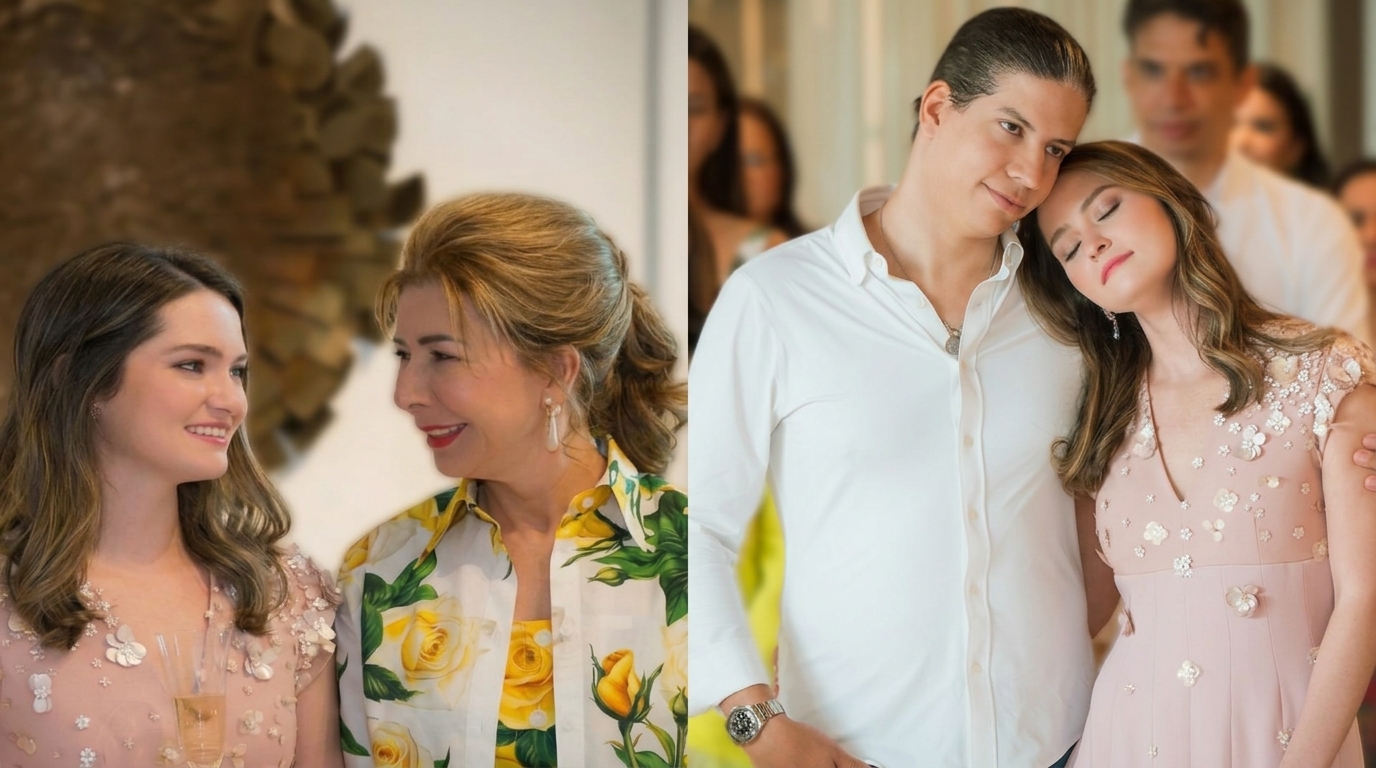 Las fotos que utilizó doña Melba Segura de Grullón para publicar su mensaje tras el cambio de calificación jurídica en el caso Jet Set.