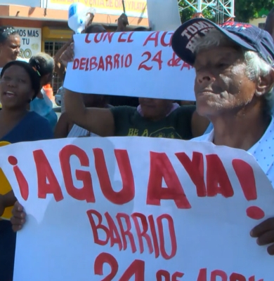 Manifestación por el agua.
