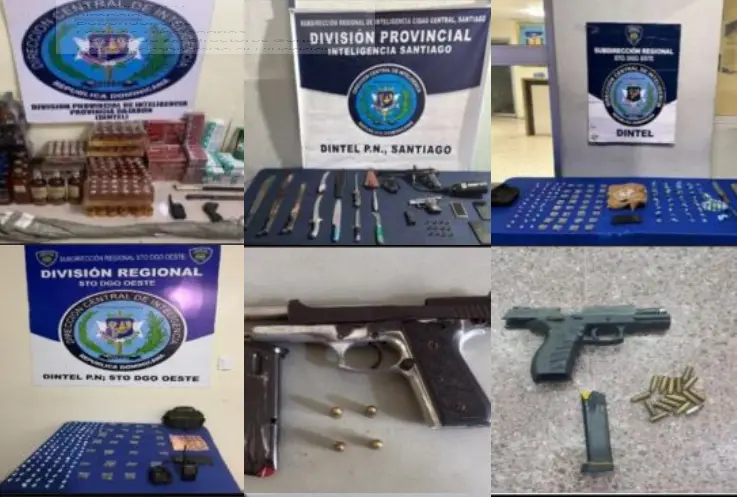 Detienen a 287 personas e incautan 39 armas de fuego en operativos nacionales